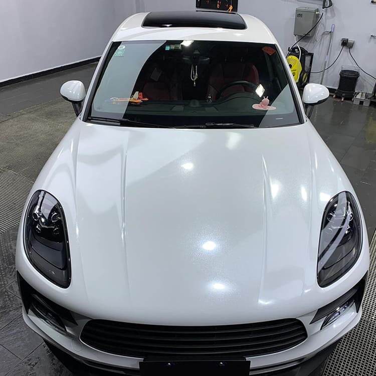 Veintone Sparkle White Car Vinyl Wrap