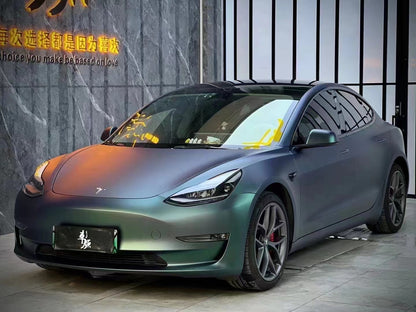 Veintone Matte Diamond Aurora Green Vinyl Car Wrap