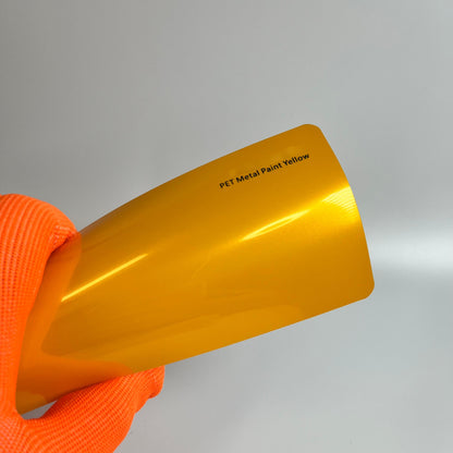 Veintone PET Metal Paint Yellow Vinyl Car Wrap