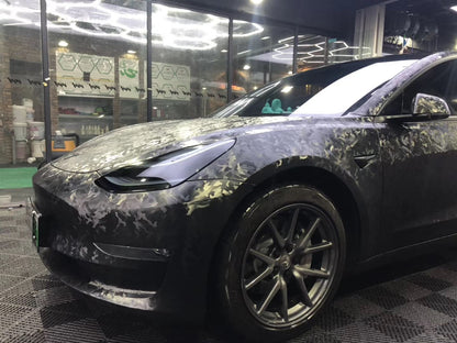 Veintone 3D Ghost Camouflage Black Vinyl Car Wrap | Stealth Matte Finish | Premium Air-Release Wrap Film