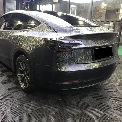 Veintone 3D Ghost Camouflage Black Vinyl Car Wrap | Stealth Matte Finish | Premium Air-Release Wrap Film