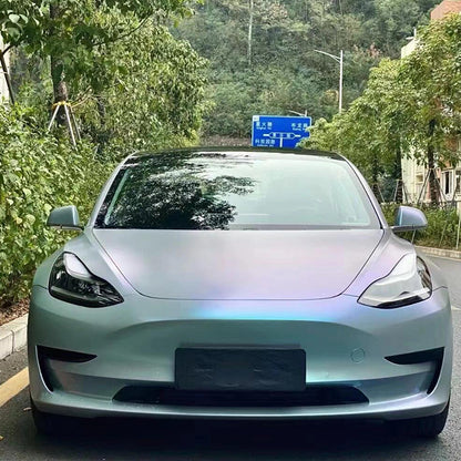 Veintone Matte Diamond Grey Blue Vinyl Car Wrap