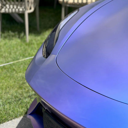 Veintone Matte Auroral Blue Purple Vinyl Car Wrap | Color-Shifting Satin Blue-Purple Chameleon Wrap | Ultra-Matte Iridescent Vehicle Film