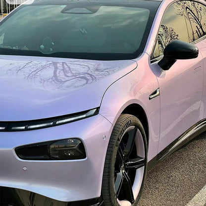 Veintone PET Twin Silver Purple Vinyl Car Wrap