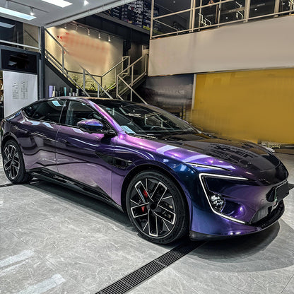 Veintone Glossy Diamond Purple Red Vinyl Car Wrap