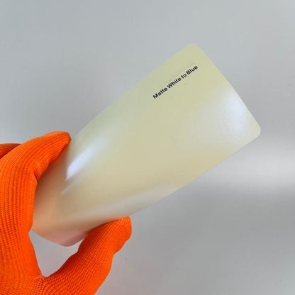 Veintone Matte White to Blue Vinyl Car Wrap