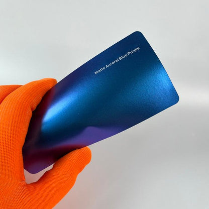Veintone Matte Auroral Blue Purple Vinyl Car Wrap | Color-Shifting Satin Blue-Purple Chameleon Wrap | Ultra-Matte Iridescent Vehicle Film
