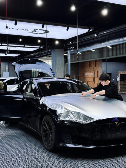 Veintone Chrome Alexander Silver Vinyl Car Wrap – Ultra-Reflective Mirror Chrome Silver Wrap for Show-Stopping Vehicle Styling