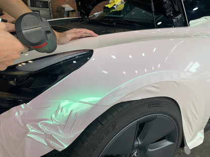 Veintone Glossy Aurora White Vinyl Car Wrap – Iridescent Gloss White Wrap for Futuristic & Elegant Vehicle Styling