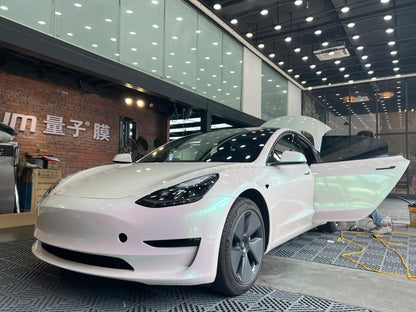 Veintone Glossy Aurora White Vinyl Car Wrap – Iridescent Gloss White Wrap for Futuristic & Elegant Vehicle Styling