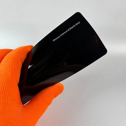 Veintone Glossy Diamond Black Red Vinyl Car Wrap | Crystal Gloss Finish | Premium Chameleon Auto Film