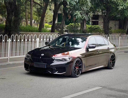 Veintone Glossy Diamond Black Red Vinyl Car Wrap | Crystal Gloss Finish | Premium Chameleon Auto Film