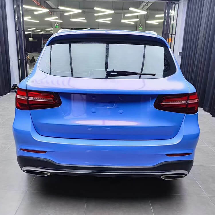 Veintone Glossy Diamond Blue Red Vinyl Car Wrap | Iridescent Crystal Gloss Wrap | Chameleon Effect Auto Film