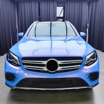 Veintone Glossy Diamond Blue Red Vinyl Car Wrap | Iridescent Crystal Gloss Wrap | Chameleon Effect Auto Film