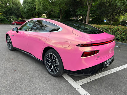 Veintone Glossy Diamond Gold Pink Vinyl Car Wrap – Sparkling Pink Wrap with Luxe Gold Diamond Flakes for Stunning Shine