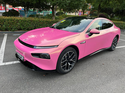 Veintone Glossy Diamond Gold Pink Vinyl Car Wrap – Sparkling Pink Wrap with Luxe Gold Diamond Flakes for Stunning Shine