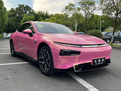 Veintone Glossy Diamond Gold Pink Vinyl Car Wrap – Sparkling Pink Wrap with Luxe Gold Diamond Flakes for Stunning Shine