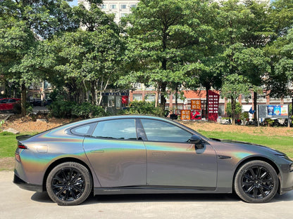 Veintone Glossy Laser Black Vinyl Car Wrap – High-Gloss Laser-Effect Black Finish for Striking Vehicle Styling