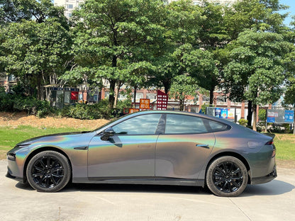 Veintone Glossy Laser Black Vinyl Car Wrap – High-Gloss Laser-Effect Black Finish for Striking Vehicle Styling