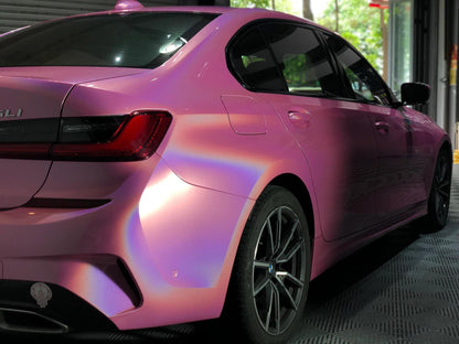 Veintone Glossy Laser Pink Car Vinyl Wrap | High Gloss Laser Pink Car Color Change Wrap