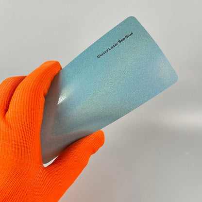 Veintone Glossy Laser Sea Blue Vinyl Car Wrap