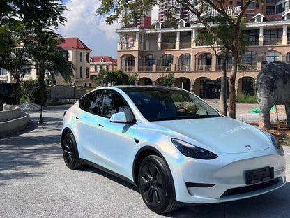 Veintone Glossy Laser Sea Blue Vinyl Car Wrap