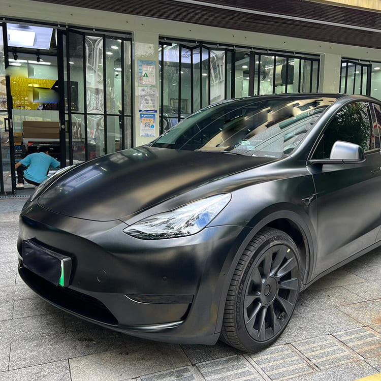 Veintone Heavy Metal Havana Black Vinyl Car Wrap | Ultra Metallic Deep Black Wrap Film | Luxury Matte Finish