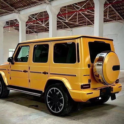 Veintone Heavy Metal Sparkle Yellow Vinyl Car Wrap | Ultra Gloss Metallic Glitter Wrap | High-Impact Yellow Auto Film