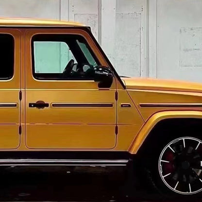 Veintone Heavy Metal Sparkle Yellow Vinyl Car Wrap | Ultra Gloss Metallic Glitter Wrap | High-Impact Yellow Auto Film