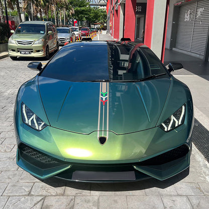 Veintone Magic Gold Blackish Green Vinyl Car Wrap Premium Magic Gold with Blackish Green Hue for Unique Vehicle Style & Protection