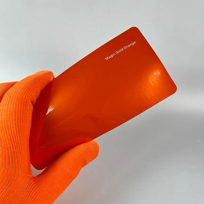 Veintone Magic Gold Orange Car Vinyl Wrap | High Gloss Variant Orange Gold Car Film