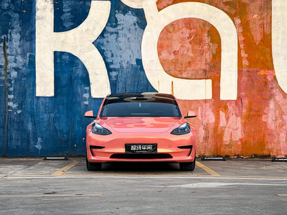 Veintone Magic Spectral Orange Vinyl Car Wrap | Iridescent Orange Chameleon Wrap | High-Gloss Magic Film