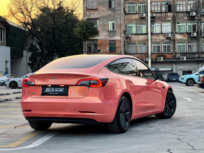 Veintone Magic Spectral Orange Vinyl Car Wrap | Iridescent Orange Chameleon Wrap | High-Gloss Magic Film