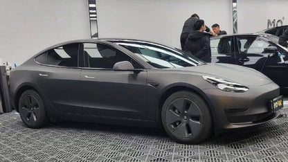 Veintone Matte Diamond Black Red Vinyl Car Wrap | Satin Crystal Finish | Dual-Tone Chameleon Auto Film