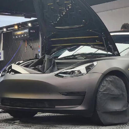 Veintone Matte Diamond Black Red Vinyl Car Wrap | Satin Crystal Finish | Dual-Tone Chameleon Auto Film