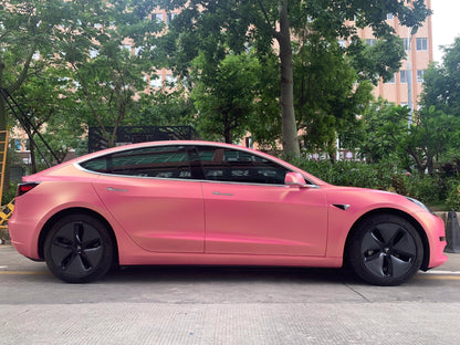 Veintone Matte Diamond Gold Pink Vinyl Car Wrap – Luxurious Matte Pink Wrap with Sparkling Gold Diamond Effect