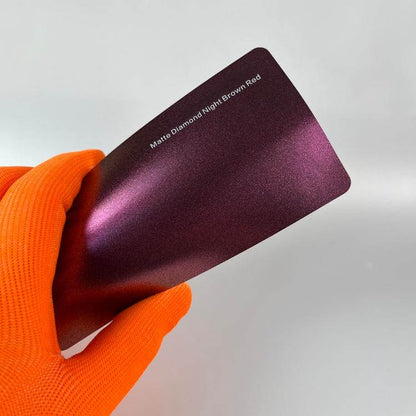 Veintone Matte Diamond Night Brown Red Vinyl Car Wrap | Satin Metallic Brown-Red Wrap | Premium Dual-Tone Auto Film