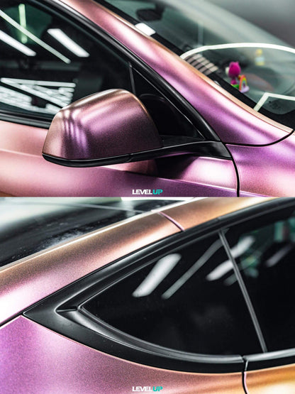 Veintone Matte Diamond Night Brown Red Vinyl Car Wrap | Satin Metallic Brown-Red Wrap | Premium Dual-Tone Auto Film