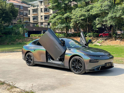 Veintone Matte Laser Black Vinyl Car Wrap – Sleek Matte Black Finish with Dynamic Laser Texture