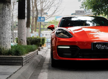 Veintone Metal Paint Orange Car Vinyl Wrap | High Gloss Metallic Color Change Film