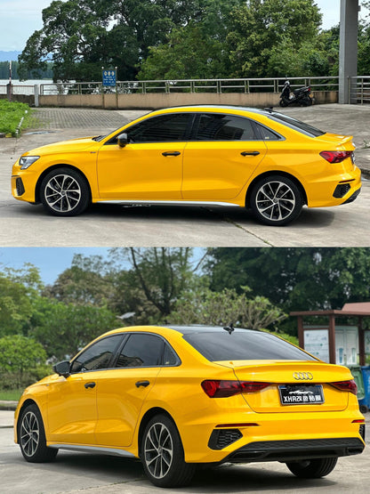 Veintone PET Sunflower Yellow Vinyl Car Wrap | Ultra-Gloss PET Wrap Film | Bright Sun-Inspired Yellow Auto Wrap