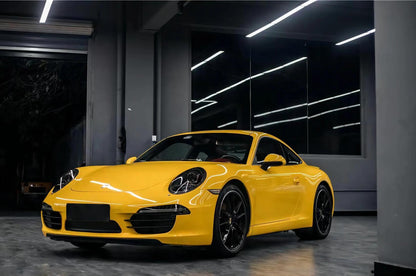 Veintone PET Sunflower Yellow Vinyl Car Wrap | Ultra-Gloss PET Wrap Film | Bright Sun-Inspired Yellow Auto Wrap