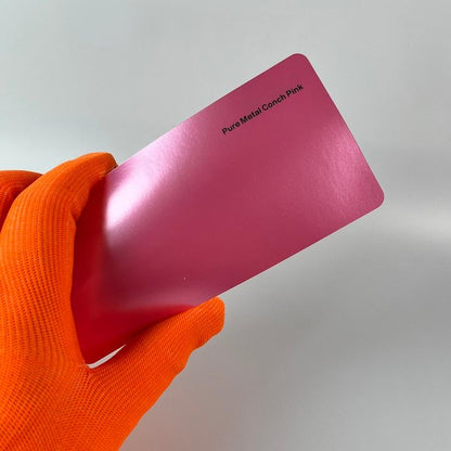Veintone Pure Metal Conch Pink Vinyl Car Wrap | Soft Metallic Pearl Pink Auto Film | High-Gloss Premium Wrap