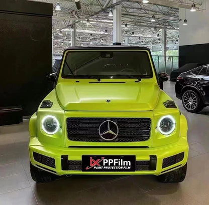 Veintone Pure Metal Fluorescein Vinyl Car Wrap | High-Gloss Metallic Neon Green Wrap | Premium Bright Fluorescent Auto Film