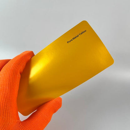 Veintone Pure Metal Yellow Vinyl Car Wrap | High Gloss Metallic Yellow Auto Film | Premium Paint-Like Wrap