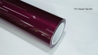 Veintone TPU Glazed Tata Red Car Film PPF | Ultra-Gloss Self-Healing Red Paint Protection Film | High-Clarity TPU Glaze Wrap