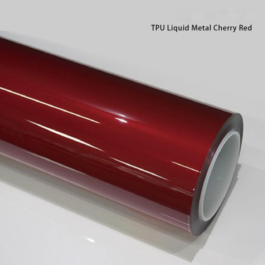 Veintone TPU Liquid Metal Cherry Red Car Film PPF | Ultra-Gloss Self-Healing Metallic Red Paint Protection Film | Luxury TPU Cherry Wrap