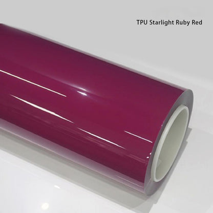 Veintone TPU Starlight Ruby Red Car Film PPF | Ultra-Gloss Sparkling Self-Healing Paint Protection Film | Premium TPU Ruby Wrap