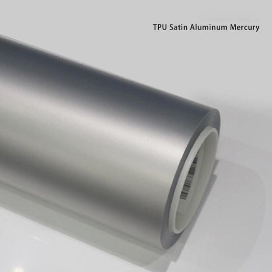 Veintone TPU Satin Aluminum Mercury Car Film PPF | Satin-Finish Self-Healing Silver Grey Paint Protection Film | Veintone Color PPF Series