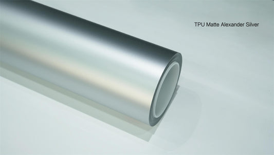 Veintone TPU Matte Alexander Silver Car Film PPF | Ultra-Matte Self-Healing Silver Paint Protection Film | Luxury Alexander Grey TPU Wrap